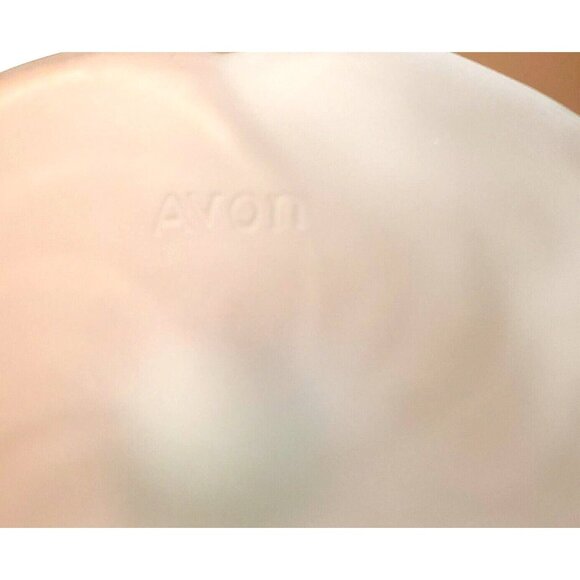 Embossed Floral Frosted Glass Water Goblet set-6 vintage1980s Avon textured - Picture 10 of 10